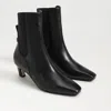 Sam Edelman Margo Kitten Heel Bootie Black Gloss In Black