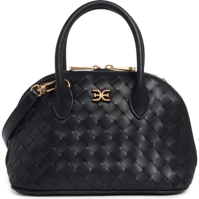 Sam Edelman Margo Mini Woven Satchel Bag In Black