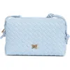 Sam Edelman Margo Small Woven Crossbody Bag In Blue