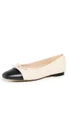 Sam Edelman Marilyn Cap Toe Ballet Flat In Modern Ivory/black