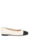 Sam Edelman Marilyn Cap Toe Ballet Flat In Modern Ivory & Black