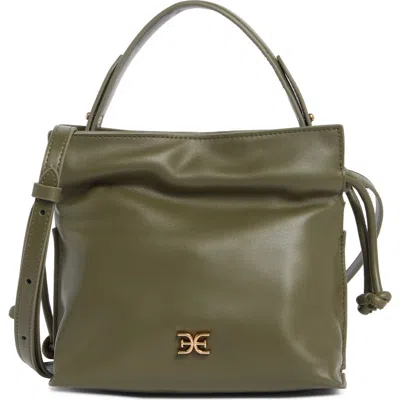Sam Edelman Marilyn Medium Drawstring Shoulder Bag In Green