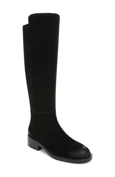 Sam Edelman Marin Stretch Suede Knee High Boot In Black