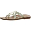 Sam Edelman Marinea Womens Leather Slides Thong Sandals In Multi