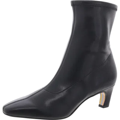 Sam Edelman Marla Womens Solid Faux Leather Ankle Boots In Multi