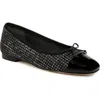 Sam Edelman Marley Womens Leather Bow Ballet Flats In Black