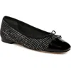 Sam Edelman Marley Womens Leather Bow Ballet Flats In Black
