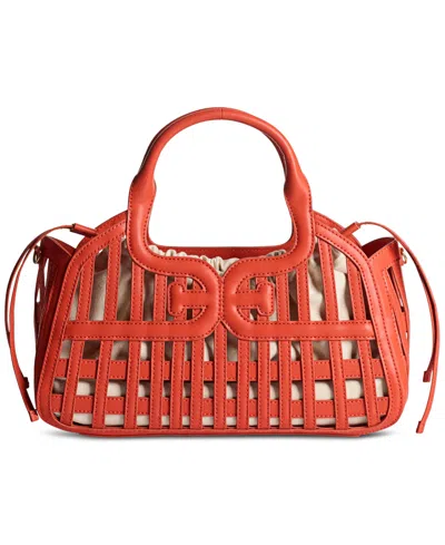 Sam Edelman Marlowe Medium Basket Bag In Red