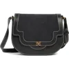 Sam Edelman Marsella Large Saddle Crossbody Bag In Black