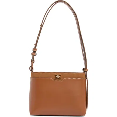 Sam Edelman Marsella Suede & Leather Shoulder Bag In Cognac