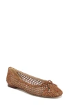 Sam Edelman May Ballet Flat Cuoio Weave In Cuoio