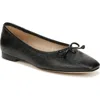 Sam Edelman Meadow Ballet Flat In Black Embossed