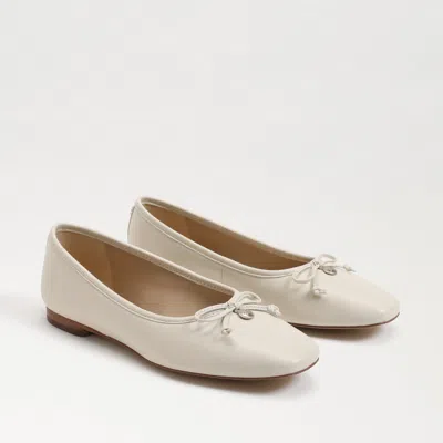 SAM EDELMAN SAM EDELMAN MEADOW BALLET FLAT MODERN IVORY LEATHER