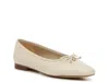 Sam Edelman Marisol Ballet Flat In Ivory Leather In White