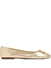 Sam Edelman Meadow Bow-embellished Ballet Flats In Gold