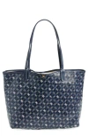 Sam Edelman Medium Harper Monogram Shopper Tote In Blue