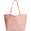Sam Edelman Medium Harper Monogram Shopper Tote In Coral