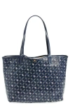Sam Edelman Medium Harper Monogram Shopper Tote In Navy