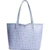 Sam Edelman Medium Harper Monogram Shopper Tote In Powder Blue