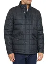 SAM EDELMAN MEN'S BOX QUILT MOCKNECK JACKET