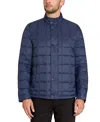 Sam Edelman Men's Box-quilted Full-zip Puffer Jacket In Midnight Blue