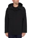Sam Edelman Men's Full-zip Hooded Jacket In Black