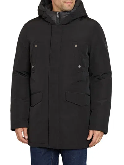 SAM EDELMAN MEN'S HOODED PUFFER PARKA