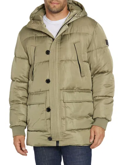 Sam Edelman Men's Puffer Parka In Sage Green