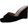 Sam Edelman Merrick Wedge Sandal In Black