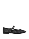 Sam Edelman Michaela Mesh Mary Jane Flats In Black