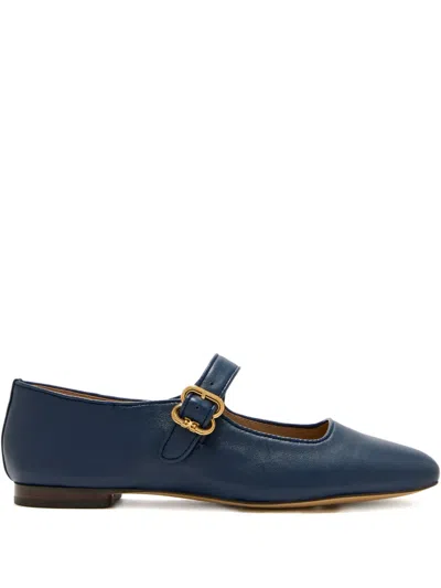 Sam Edelman Michaela Buckle-strap Ballet Flats In Blue