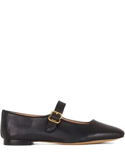 SAM EDELMAN MICHAELA BUCKLE-STRAP SQUARE-TOE FLATS