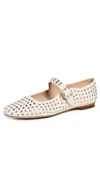 SAM EDELMAN MICHAELA GEM BALLET FLATS MODERN IVORY