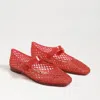 Sam Edelman Michaela Jelly Mary Jane Flat Red Jelly In Red