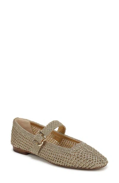 Sam Edelman Michaela Knit Mary Jane Flat In Gold