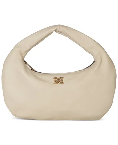 Sam Edelman Michaela Leather Mini Hobo Bag In Cream