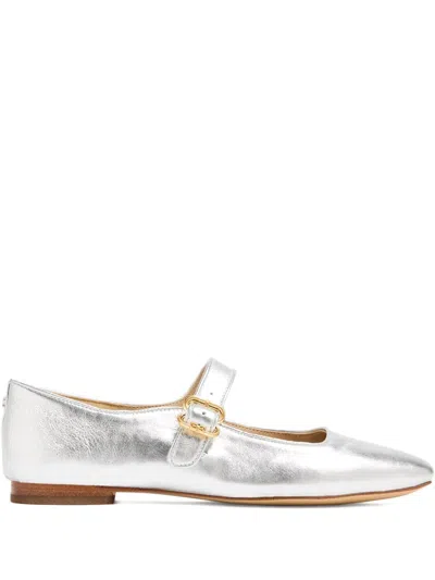 Sam Edelman Michaela Mary Jane Ballet Flats In Silver