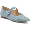 Sam Edelman Michaela Mary Jane Flat Montrose Blue Denim
