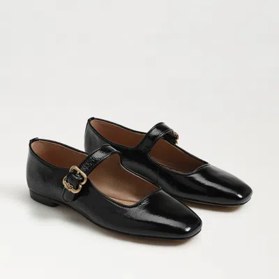 Sam Edelman Michaela Mary Jane Flat Black Leather