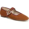 Sam Edelman Michaela Mary Jane Flat In Brown