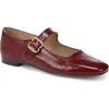 Sam Edelman Michaela Mary Jane Flat In Burgundy