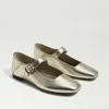 Sam Edelman Michaela Mary Jane Flat Gold Leaf In Gold
