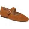 Sam Edelman Michaela Mary Jane Flat Harvest Brown Corduroy