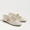 Sam Edelman Michaela Mary Jane Flat Ivory Lace In White