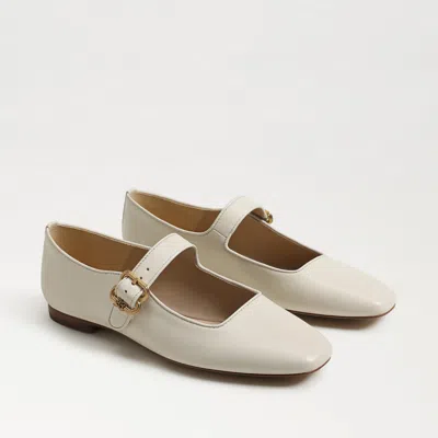 SAM EDELMAN SAM EDELMAN MICHAELA MARY JANE FLAT MODERN IVORY LEATHER