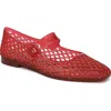 Sam Edelman Michaela Jelly Mary Jane Flat Red Jelly In Red