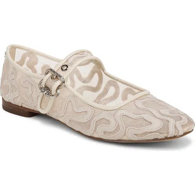 Sam Edelman Michaela Mary Jane Flat In White