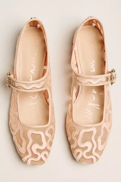 Sam Edelman Michaela Mesh Mary Jane Flats In Pink
