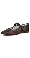 Sam Edelman Michaela Shine Flats Cafe Noir In Brown