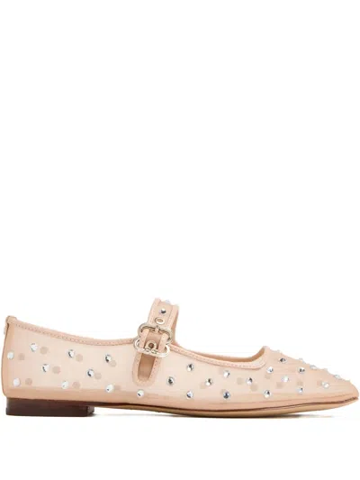 Sam Edelman Michaela Shine Mary Jane Ballet Flats In Pink